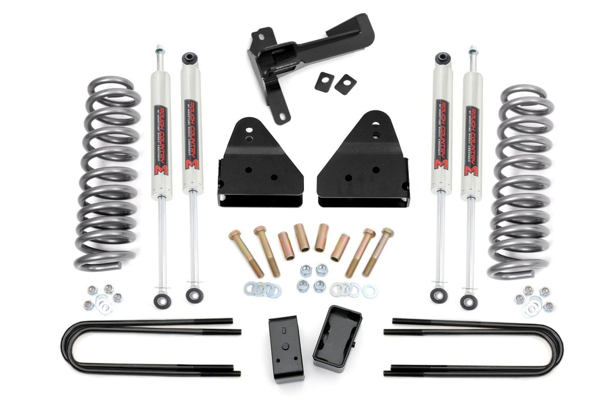 Ford F-350 Super Duty Suspension Lift Kit - Front - Rough Country - 3 Inch Lift Kit | FR Springs | M1 - '05-'07